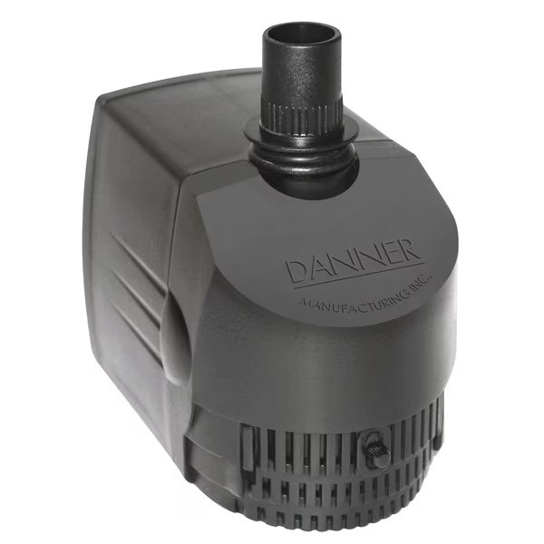 93 GPH Grower's pump w/adjustable flow control. 6' power cord., Danner, Mfr#: 40307